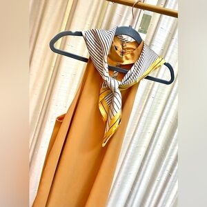 Lulu’s Mustard yellow short keyhole neck dress